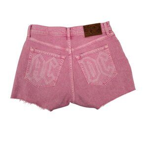 Lucky Legend AC/DC Mom High Rise Denim Shorts Cutoff Raw Hem Distressed Size 26